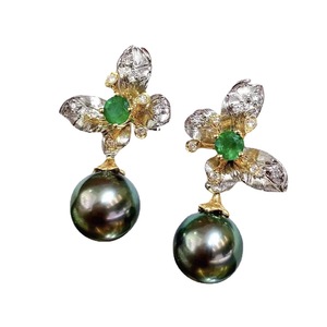 Pendientes Colgantes Versátiles y Elegantes G18K, Perla Natural Dorada de 10-11 mm con Delicado Brillo de Cuero Limpio, Estilo Básico - Product Image 5