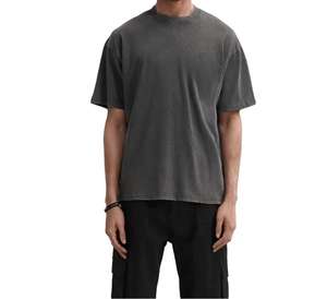 Camisetas Oversize Personalizadas de Algodón 100% Pesado con Hombros Caídos para Hombre, Fabricante de Camisetas Oversize Lisas de Corte Cuadrado de Gran Gramaje - Product Image 6