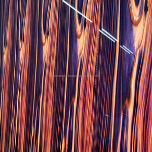 Panel Acrílico IRODORITAI GLASS con Chapa de Madera Teñida Translúcida, Decoración Interior Moderna Retroiluminada, Patrón a Cuadros, Colores Personalizados - Product Image 2