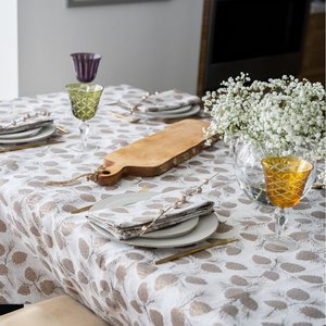 Verbier Classic Style Printed <b>Tablecloths</b> Woven Home Use with Plant Pattern - Product Image 4
