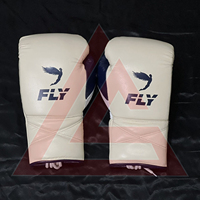 Gants de boxe professionnels Fly Pro X à lacets, cuir de haute qualité, évacuation de l'humidité et respirants, pour l'entraînement et la compétition