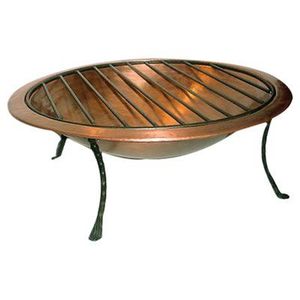 Brasero de luxe en cuivre, bol chauffant extérieur, centre de table de jardin en métal artisanal de qualité supérieure, ornement décoratif pour patio, pour usage exclusif - Product Image 5