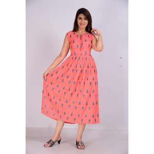 AARTI FASHION Traje Salwar Casual Diario de Tela Tejida, Silueta en A, Cuello con Lazo, Transpirable, Cómodo, Cintura Natural - Product Image 1