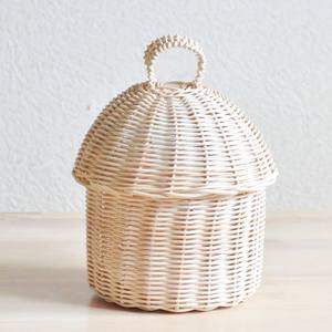 Rattan <b>boxes</b> cute design woven box for <b>small</b> trinkets <b>storage</b> cheap cost <b>lidded</b> basket container - Product Image 1