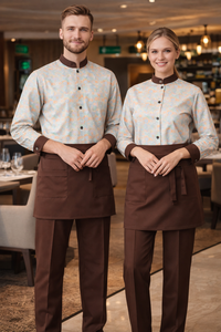 Chaqueta de Chef Vesbhusha, Uniformes para Gerentes, Poliéster/Algodón, Manga Corta, para Restaurante y Bar, Uso Hotelero, Exportador - Product Image 4