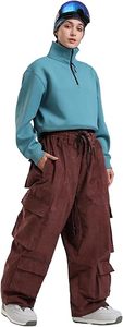 Pantalones de Esquí Nuevos de Invierno para Mujer y Hombre, Overoles Multibolsillos, Resistentes al Viento, Impermeables, Transpirables, Cálidos, Pantalones Holgados para Snowboard - Product Image 5