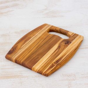 Tabla de Cortar Rectangular de Madera Maciza Estilo Chef, 1.3 cm de Grosor, Fácil de Limpiar, No Tóxica, Apta para Lavavajillas - Product Image 2