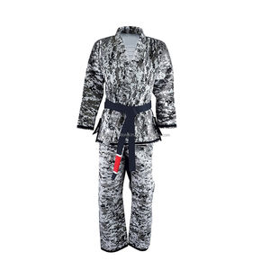 Trajes de poliéster de alta calidad personalizados, aprobados por la WKF, en oferta, ligeros, uniformes de karate de algodón blanco para artes marciales. - Product Image 6