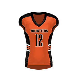 Maillots de football américain respirants de dernière génération, grandes tailles, uniformes en gros, personnalisables, 100 % polyester, unisexes, sur mesure - Product Image 4