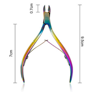 กรรไกรตัดเล็บสแตนเลส รุ่น Rainbow Clipper สำหรับตัดหนังกำพร้า กำจัดหนังส่วนเกิน ตัดเล็บ ทำเล็บมือ - Product Image 6