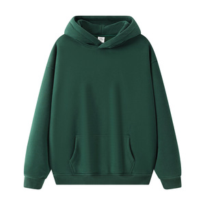 High Quality <b>Hoodie</b> Polyester Cotton Blank <b>Thick</b> Heavy Weight Pullover Custom Logo Drop Shoulder Fleece Oversized <b>Hoodie</b> for <b>Men</b> - Product Image 5