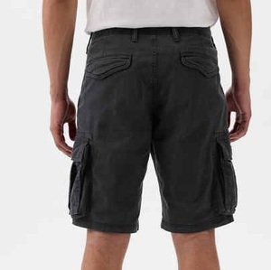 Shorts cargo pour hommes, couleur noire, service OEM, respirant, séchage rapide, coton de haute qualité, avec logo personnalisé, shorts cargo pour hommes - Product Image 2