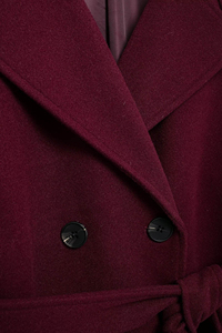 Abrigo Largo Elegante para Mujer con Cinturón en la Cintura, Cuello de Solapa, Combinación de Lana Cálida, Ropa de Invierno - Product Image 6
