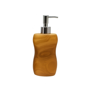 Distributeur de savon ARTERRA en teck durable de qualité supérieure avec pompe en acier inoxydable, rechargeable, étanche, décoration de villa - Product Image 2