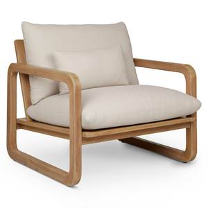 เก้าอี้ไม้สักแบบวงกลมสำหรับกลางแจ้งสุดหรู พร้อมหมอนรองหลัง - Product Image 2
