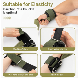 Premium Custom D Ring Wrist <b>Strap</b> Weightlifting Adjustable Durable Best Material Lifting Grip Support Weightlifting Wrist <b>Strap</b> - Product Image 2
