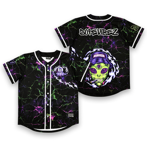 Uniforme de Béisbol 2025, Diseño OEM, Transpirable, 100% Poliéster, Venta al Por Mayor, Personalizable con Transferencia Térmica en la Parte Delantera para Hombre - Product Image 3