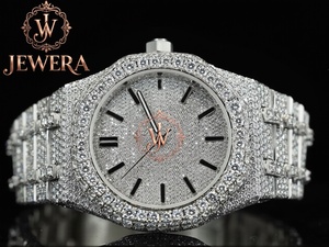 Reloj de Diamantes Moissanite Estilo Hip Hop con Personalización OEM ODM para Distribuidores e Importadores Globales Disponible para la Venta - Product Image 5