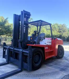 Chariot élévateur diesel Heli 10 tonnes CPCD100 avec moteur de pompe de boîte de vitesses, pneus pleins, élévateur latéral, hauteur de levage maximale de 3 m, à vendre - Product Image 5