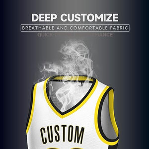 Maillot de basketball en tissu respirant, flexible, confortable, au design élégant, qualité durable, personnalisable, vente en gros - Product Image 4