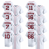 Maillots de baseball personnalisés très demandés – Ensembles en Spandex/Coton/Fibre de bambou, imprimés par transfert thermique, broderie 3D, respirants et à séchage rapide