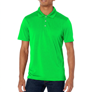 Polo à manches courtes pour homme, couleur unie, tissu en coton respirant, style décontracté, coupe classique - Product Image 5