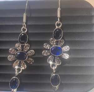 High Quality Ethnic Party Women's German <b>Silver</b> Handmade Bohemian Style <b>Drop</b> <b>Earrings</b> - Product Image 1