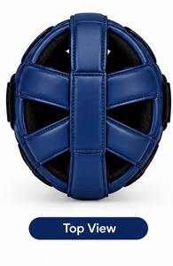Protège-tête de boxe bleu à face ouverte avec protection des oreilles pour l'entraînement au MMA et au kickboxing - Product Image 5