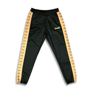 RICSA INTERNATIONAL Man Cave Ensemble de survêtement noir et or pour homme, veste zippée et pantalon, col montant, impression par transfert thermique 180g - Product Image 3
