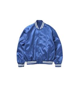 Chaqueta Varsity de Satén Personalizada, Chaqueta de Béisbol Azul para Hombre, Chaqueta Varsity de Satén a la Moda - Product Image 1