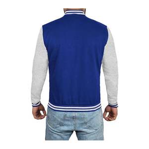 Veste de baseball unisexe personnalisée en chenille avec appliqué, style varsity, pour homme, mode décontractée, veste pour homme pour l'hiver - Product Image 3