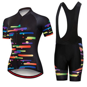 Conjunto de Jersey y Pantalones Cortos de Ciclismo con Diseño Sublimado Personalizado, Ropa Deportiva Transpirable, Antibacteriana y Ecológica para Ciclistas - Product Image 1