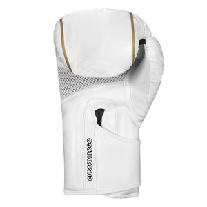 Gants de boxe professionnels en cuir pour sparring, protection pour arts martiaux, personnalisables avec logo sur mesure pour les compétitions. - Product Image 3