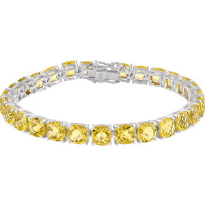 Pulsera de Topacio Limón en Plata de Ley 92.5 KLSB-20418 - Product Image 1