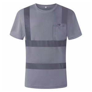 Camisetas de Seguridad de Alta Visibilidad para Hombre, Ropa de Trabajo de Alta Calidad, Poliéster con Franjas Reflectantes, Estilo Nuevo, Venta al Por Mayor - Product Image 1