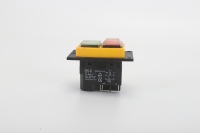Interrupteur à bouton-poussoir en plastique pour contrôle industriel, 16A, IP54, tête carrée LED, électromagnétique, 1NC, borne à vis