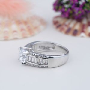 Trendy Women's <b>925</b> <b>Silver</b> Moissanite Gold Plated Wedding <b>Ring</b> Set Custom Made Luxury Fashion Jewelry - Product Image 2