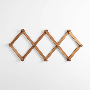 <b>Wood</b> Wall Hooks 4-Pack Minimalist Style Drill Installation for <b>Clothing</b> Storage - Product Image 2