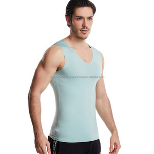 Vente en gros de débardeur de sport sans couture respirant à séchage rapide en coton doux à boutons 3D pour hommes - Product Image 5