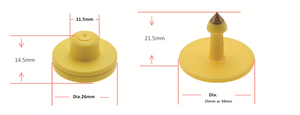Etiquette d'oreille FDX-B HDX NFC, puce manuelle à insérer en acier inoxydable pour bovins, ovins, caprins, porcins - Product Image 4