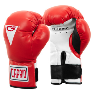 Custom MMA Boxing Gloves OEM Private Label Training Sparring Gloves PU Leather Adjustable Wrist Strap Breathable Lightweight - Product Image 1