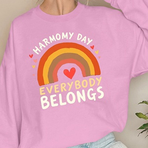 Sweats pour femmes au design arc-en-ciel Harmony Day - Product Image 4