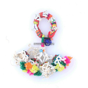 Vintage Rare Gypsy Banjara Tribal Fusion Belly Dance Armlet Anklet <b>Bracelets</b> Women Jewelry Boho Rainbow Summer <b>Beaded</b> <b>Bracelet</b> - Product Image 5
