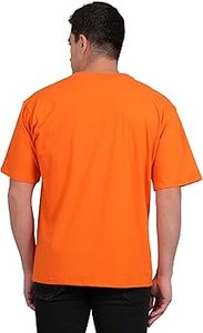 Ropa Urbana Juvenil de Colores Vibrantes, Estilo Moderno, Camiseta Extra Grande para Hombre, Diseño Holgado de Manga Ancha - Product Image 3
