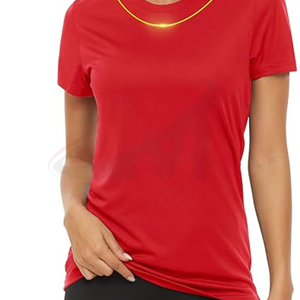 Camiseta de Mujer de Alta Calidad, Personalizable, Lisa, Multicolor, Estilo Urbano, 100% Algodón, Transpirable, para Exportación - Product Image 3