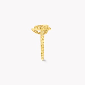 Anillo de Compromiso Halo de Diseño Premium en Acabado de Oro Amarillo con Intrincado Diseño de Galería, Elegante Estilo de Anillo de Oro con Halo - Product Image 3