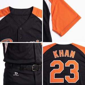 Camiseta de Béisbol Sublimada Personalizada 100% Poliéster con Botones Completos para Hombre, Uniforme Deportivo Escolar, Fabricante OEM ODM - Product Image 4