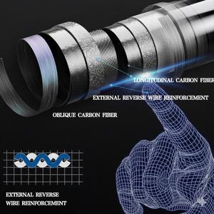 Queue de billard professionnelle de haute qualité à faible déflexion, en fibre de carbone véritable, avec fût en érable, <span class=keywords><strong>58</strong></span> pouces, 1/2, en deux parties - Product Image 2