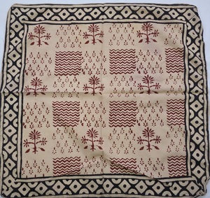 Hand Block Print Cotton Bandana <b>Scarf</b> Floral Printed Cotton Head <b>Scarf</b> Boho Neck <b>Scarf</b> Bandana Handmade Cotton <b>Square</b> Scar Soft - Product Image 6