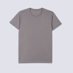 Camiseta Lisa Unisex para Verano, Sin Pedido Mínimo, Camiseta de Cuello Redondo de Manga Corta para Hombre, Color Sólido, Corte Regular, Informal, de Algodón - Product Image 3